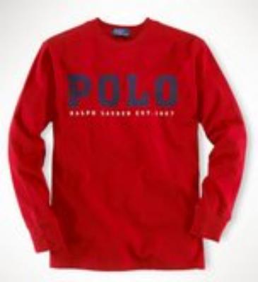 Ralph Lauren long sleeve crew neck shirt-red-No.737